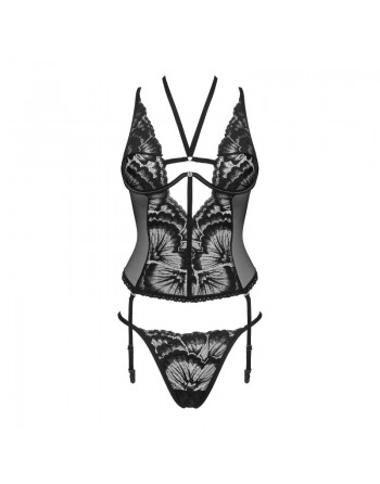 Corset et string Maesa noir/Jesyh