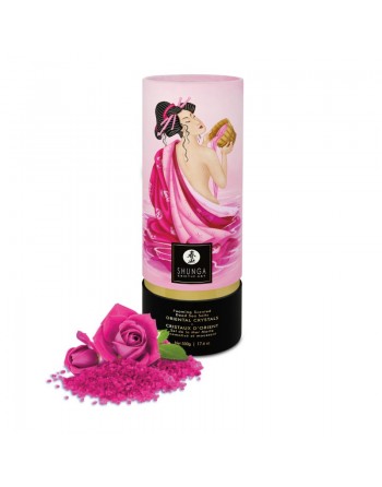 Sel de bain moussant cristaux d'orient rose/Jesyh