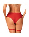 Culotte jarretière Belovya rouge/jesyh.com