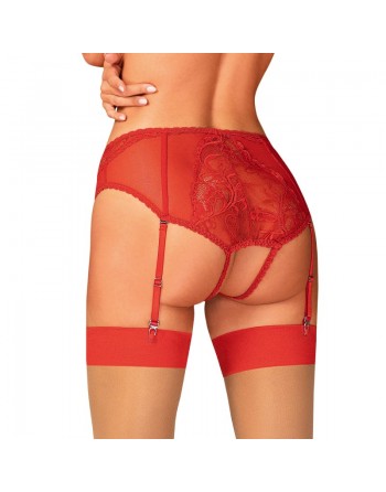 Culotte jarretière Dagmarie rouge/jesyh.com