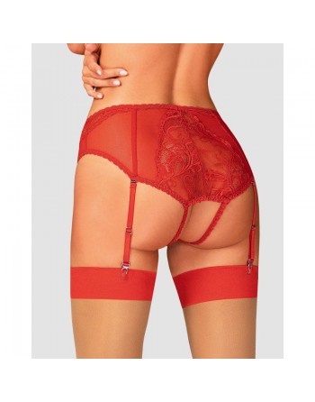 Culotte jarretière Dagmarie rouge/jesyh.com