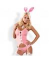 Costume Bunny Lapin 4 pcs rose/Jesyh.com