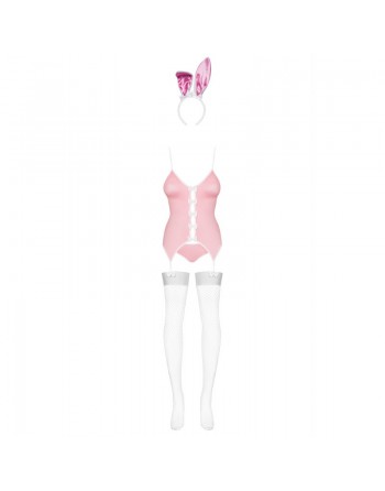 Costume Bunny Lapin 4 pcs rose/Jesyh.com