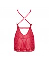 Babydoll et String rouge Lacelove/Jesyh.com