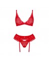 Ensemble 3 pièces rouge Chilisa/Jesyh.com