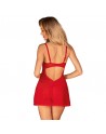 Babydoll et string rouge Chilisa/Jesyh.com