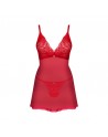 Babydoll et string rouge Chilisa/Jesyh.com