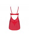 Babydoll et string rouge Chilisa/Jesyh.com