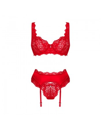 Ensemble 3 pièces rouge Amor Cherris/Jesyh.com