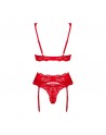Ensemble 3 pièces rouge Amor Cherris/Jesyh.com