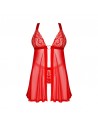 Babydoll et string Elianes Rouge/jesyh.com