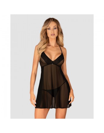 Babydoll Latinesa et String noir/Jesyh.com