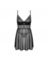 Babydoll Chemeris et String noir/Jesyh.com