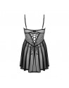 Babydoll Chemeris et String noir/Jesyh.com