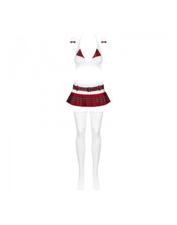 Costume 5 pcs Moyekoli blanc et rouge