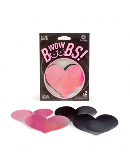 Cache-tétons coeur WOW BOOBS ! /Jesyh.com