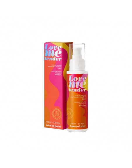Huile de massage sensuelle parfumée fraise 100 ml