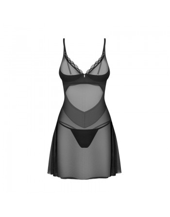 Nuisette et string Stelisa Noir/Jesyh.com