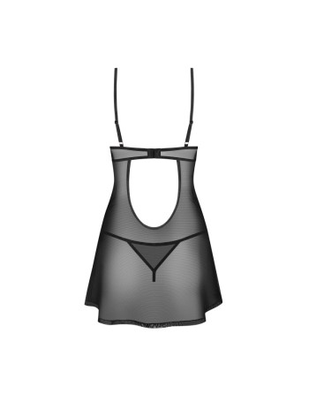 Nuisette et string Euridia noir/Jesyh.com