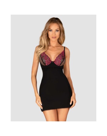 Nuisette et string Rosenty noire/Jesyh.com