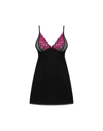 Nuisette et string Rosenty noire/Jesyh.com