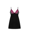 Nuisette et string Rosenty noire/Jesyh.com