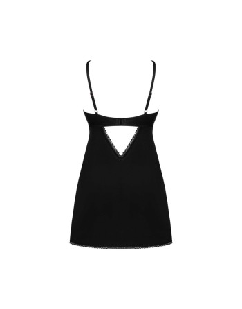 Nuisette et string Rosenty noire/Jesyh.com