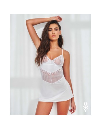 Nuisette et string Alissium Blanc/Jesyh.com