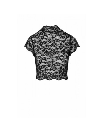 Top Essence F303 en dentelle avec col montant/Jesyh.com