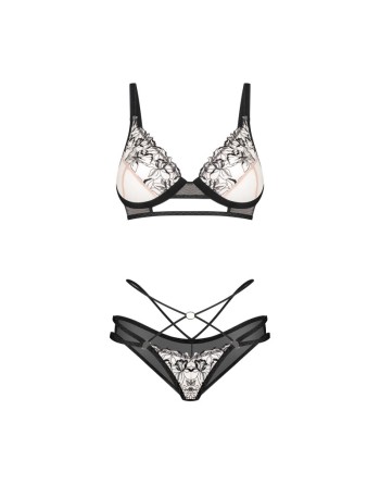 Ensemble Vila blanes 2 pièces noir/Jesyh.com