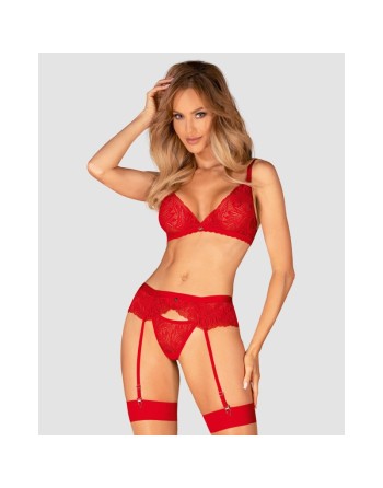 Ensemble Chilisa 3pcs rouge /Jesyh.com