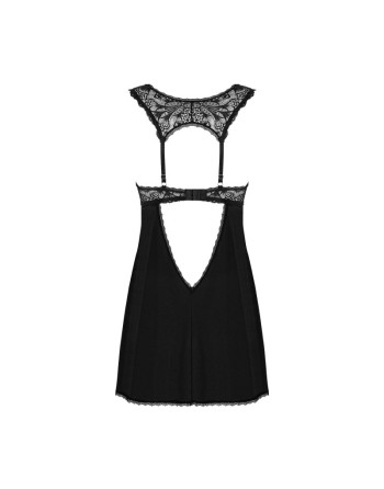 Babydoll et String Donna Dream noire/Jesyh.com