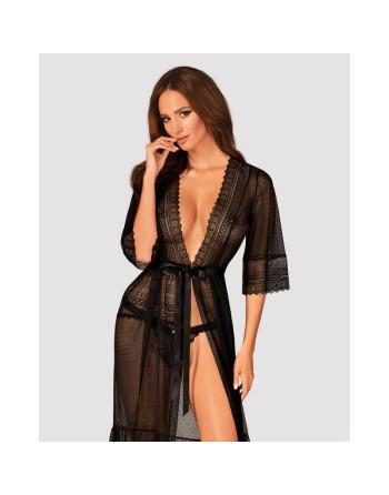 Peignoir Estiqua noir/Jesyh.com