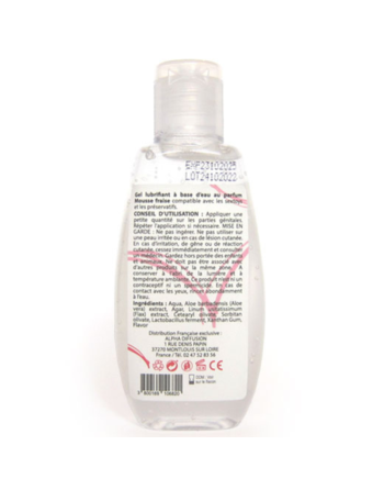Lubrifiant 100% naturel à base d'eau mousse fraise 90 ml/Jesyh.com