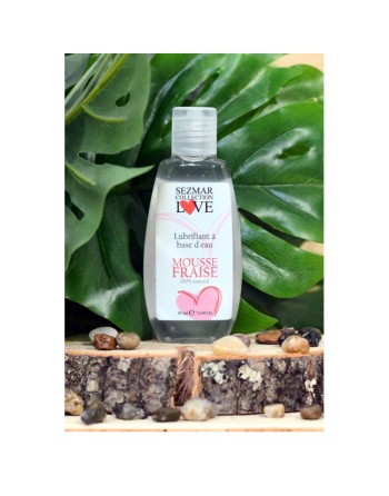 Lubrifiant 100% naturel à base d'eau mousse fraise 90 ml/Jesyh.com