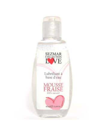 Lubrifiant 100% naturel à base d'eau mousse fraise 90 ml/Jesyh.com