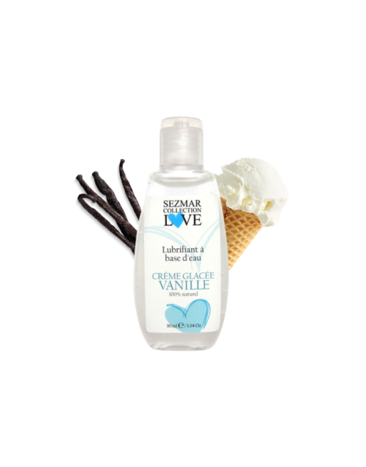 Lubrifiant 100% naturel à base d'eau Crème glacée vanille 90 ml/Jesyh.com