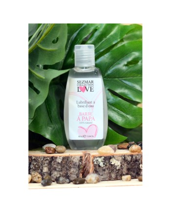 Lubrifiant 100% à base d'eau naturel Barbe à Papa 90 ml /Jesyh.com
