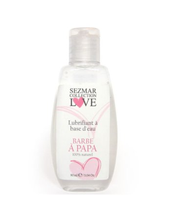 Lubrifiant 100% à base d'eau naturel Barbe à Papa 90 ml /Jesyh.com