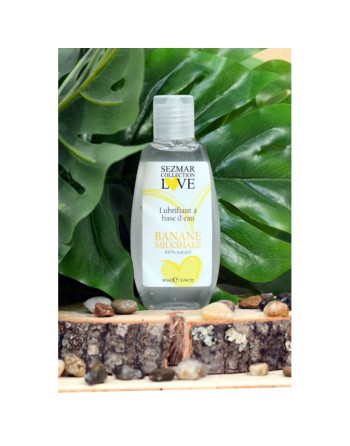 Lubrifiant 100% naturel à base d'eau banane milkshake 90 ml/Jesyh.com