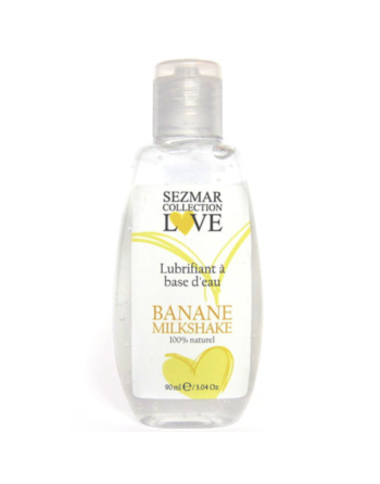 Lubrifiant 100% naturel à base d'eau banane milkshake 90 ml/Jesyh.com