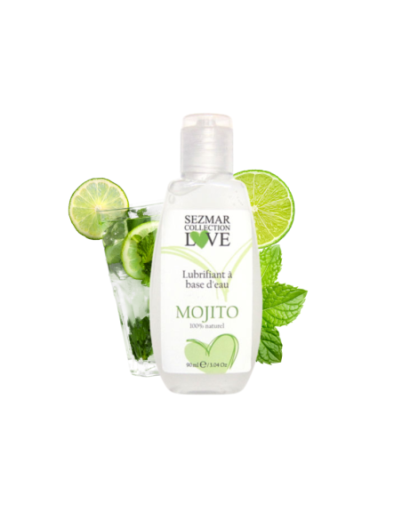 Lubrifiant 100% naturel à base d'eau mojito 90 ml/Jesyh.com