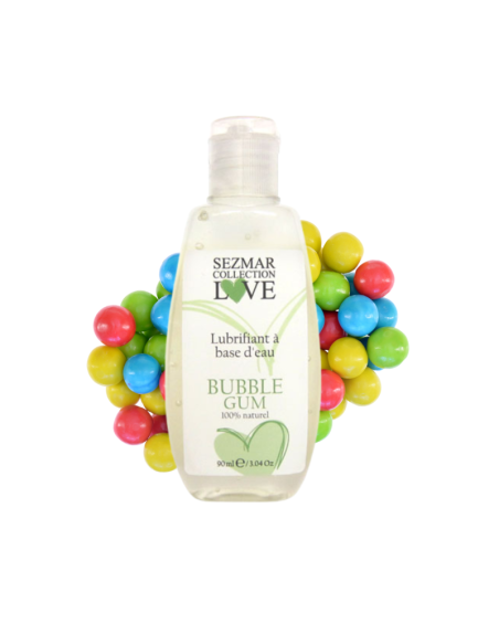 Lubrifiant 100% naturel à base d'eau bubble gum 90 ml/Jesyh.com