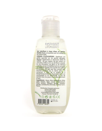Lubrifiant 100% naturel à base d'eau bubble gum 90 ml/Jesyh.com