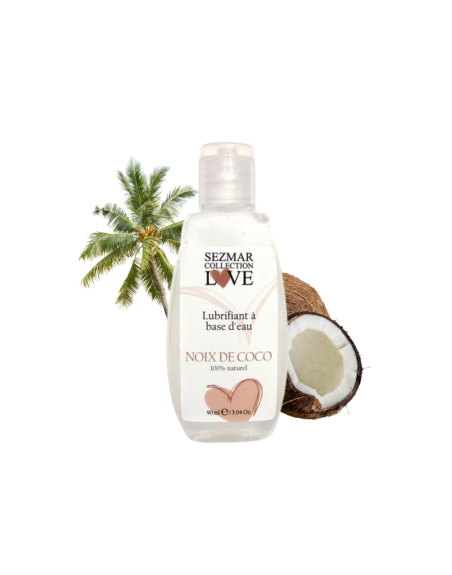 Lubrifiant 100% naturel à base d'eau noix de coco 90 ml/Jesyh.com