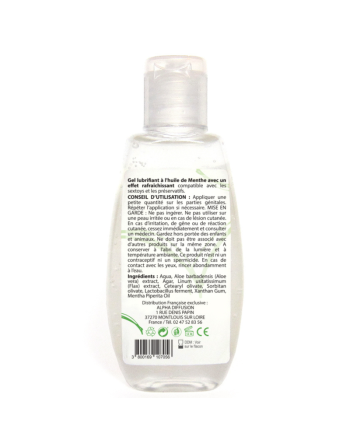 Lubrifiant 100% naturel à base d'eau menthe poivrée 90 ml/Jesyh.com