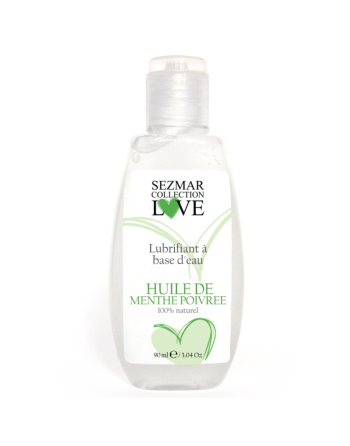 Lubrifiant 100% naturel à base d'eau menthe poivrée 90 ml/Jesyh.com