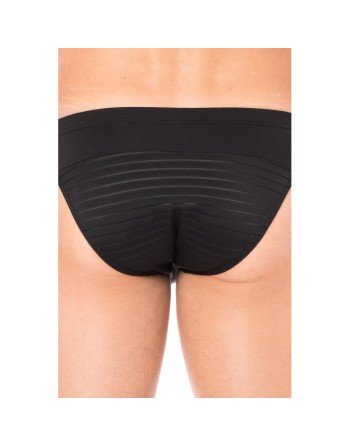Slip noir rayé opaque et transparent/Jesyh.com