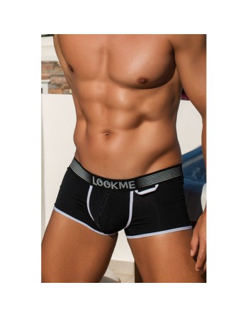 Mini-Pants noir échancré avec zip/Jesyh.com
