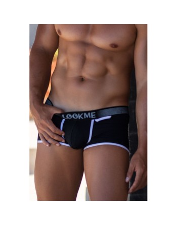 Mini-Pants noir échancré avec zip/Jesyh.com